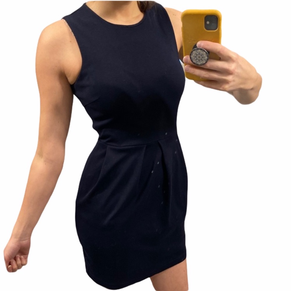 J. Crew Navy Summer Sleeveless Poplin Dress 4